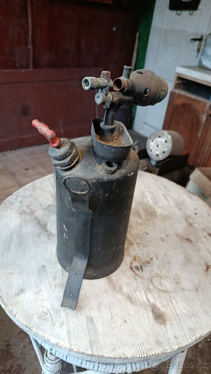Starožitný Benzínový Hořák / Letovací Lampa - 4