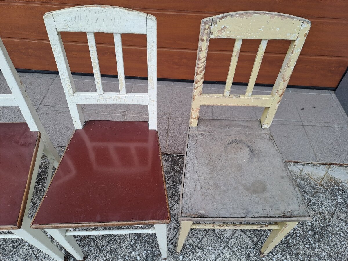 4 x selská židle na chalupu - 4