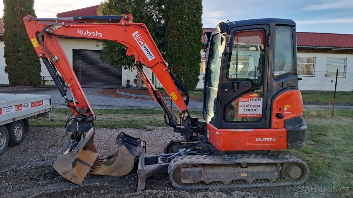 Minirypadlo KUBOTA KX037-4GLS2 - 4