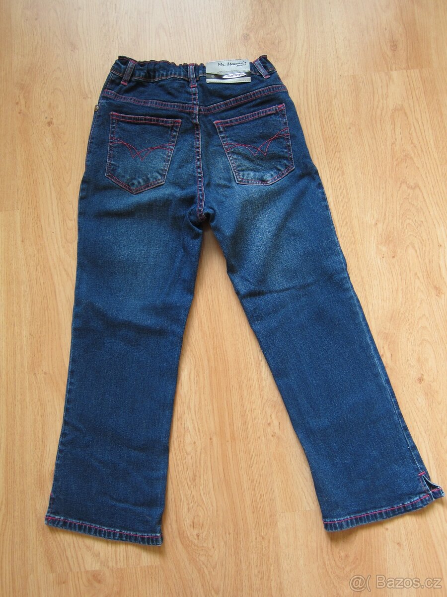 Dívčí rifle (džíny) velikost 122 - 4