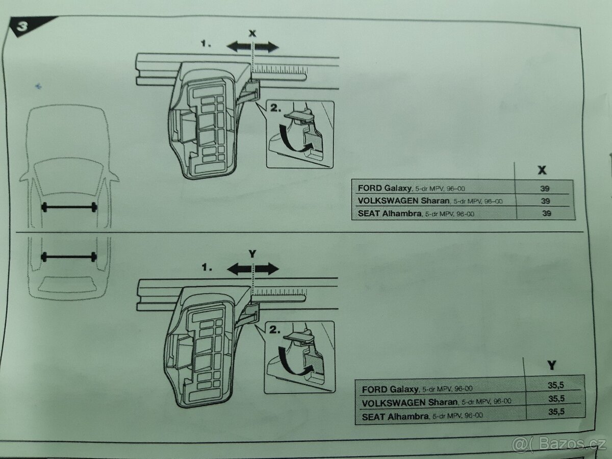 Střešní nosič za rám dveří - 4