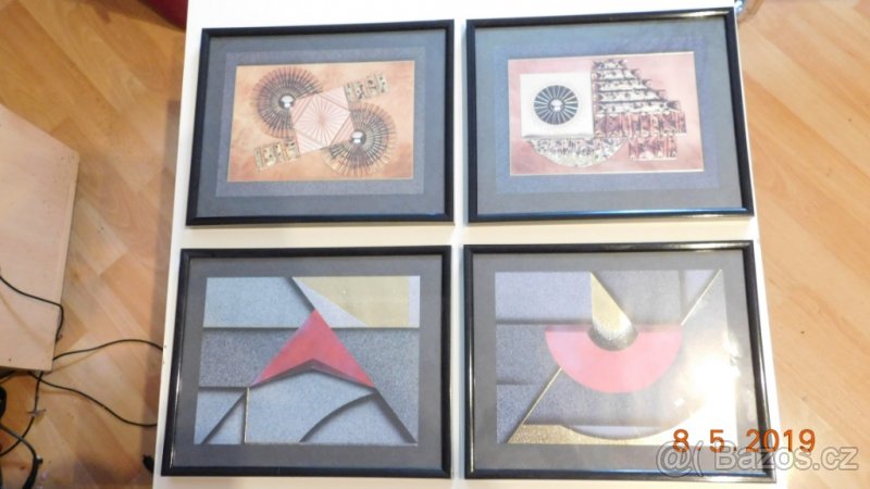 vyšívky v rámečku ,moderní obrázky - 4