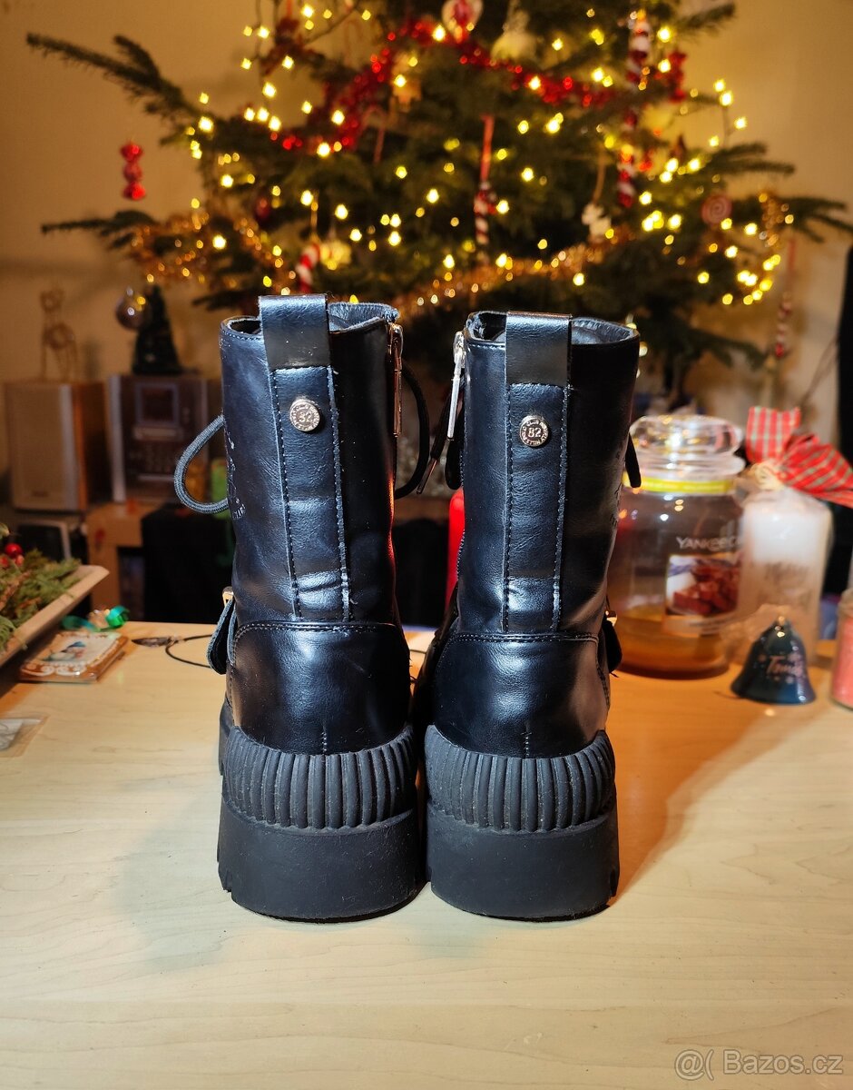 Dámské kotníkové boty s platformou vel. 40 - 4
