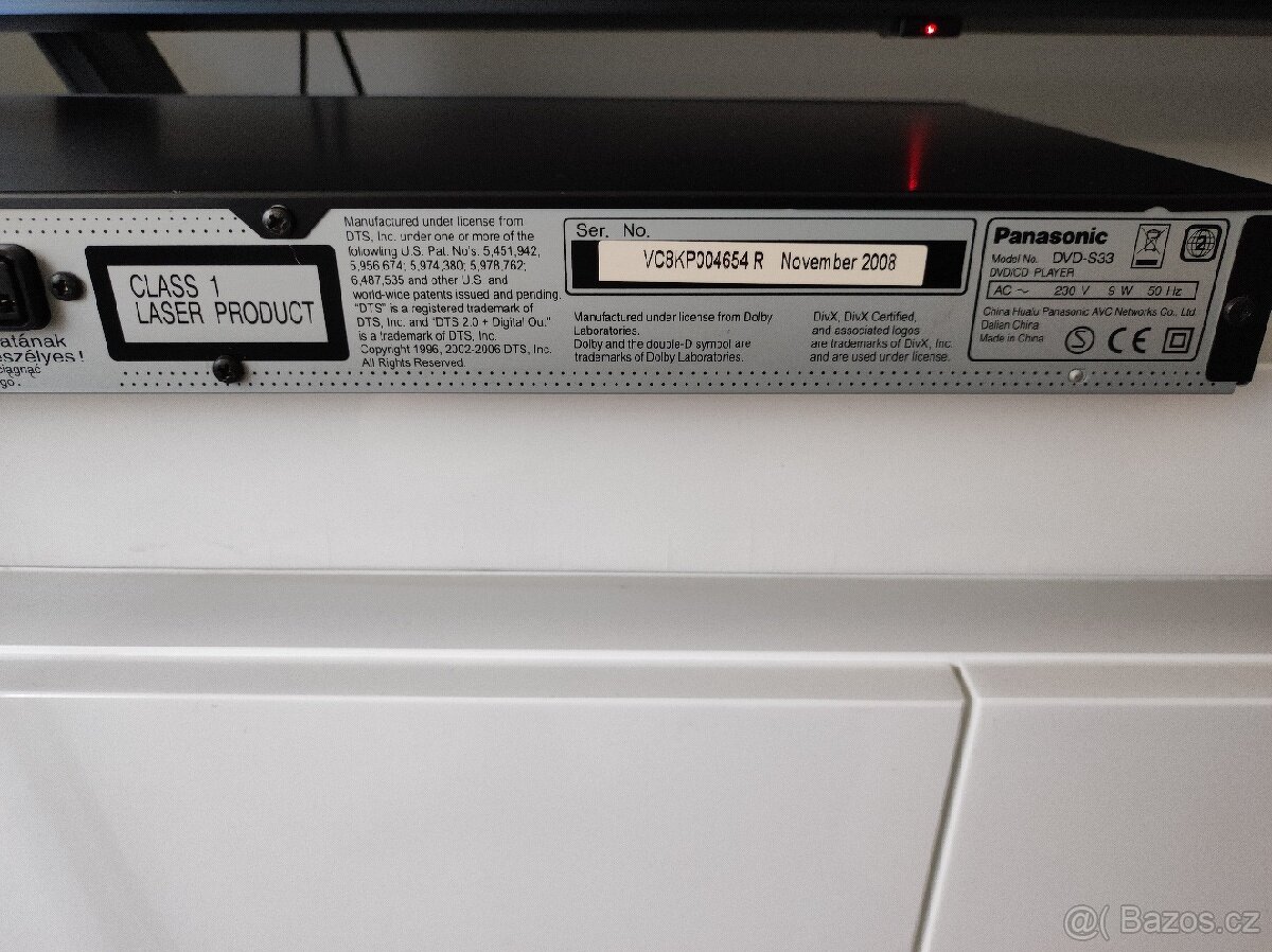 DVD přehrávač Panasonic DVD-S33 bez DO - 4