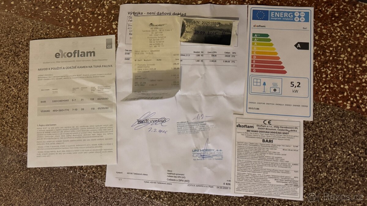 Krbová kamna Bari Ekoflam - 4
