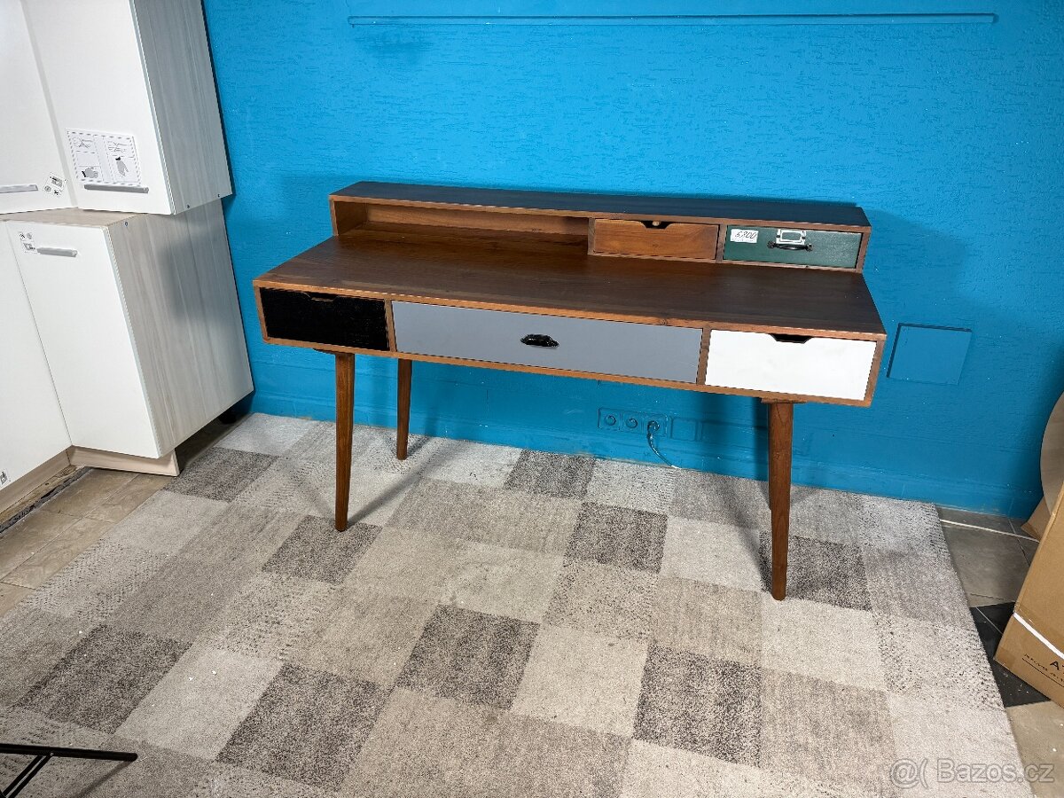 Masivní psací stůl Picadilly mango - 4