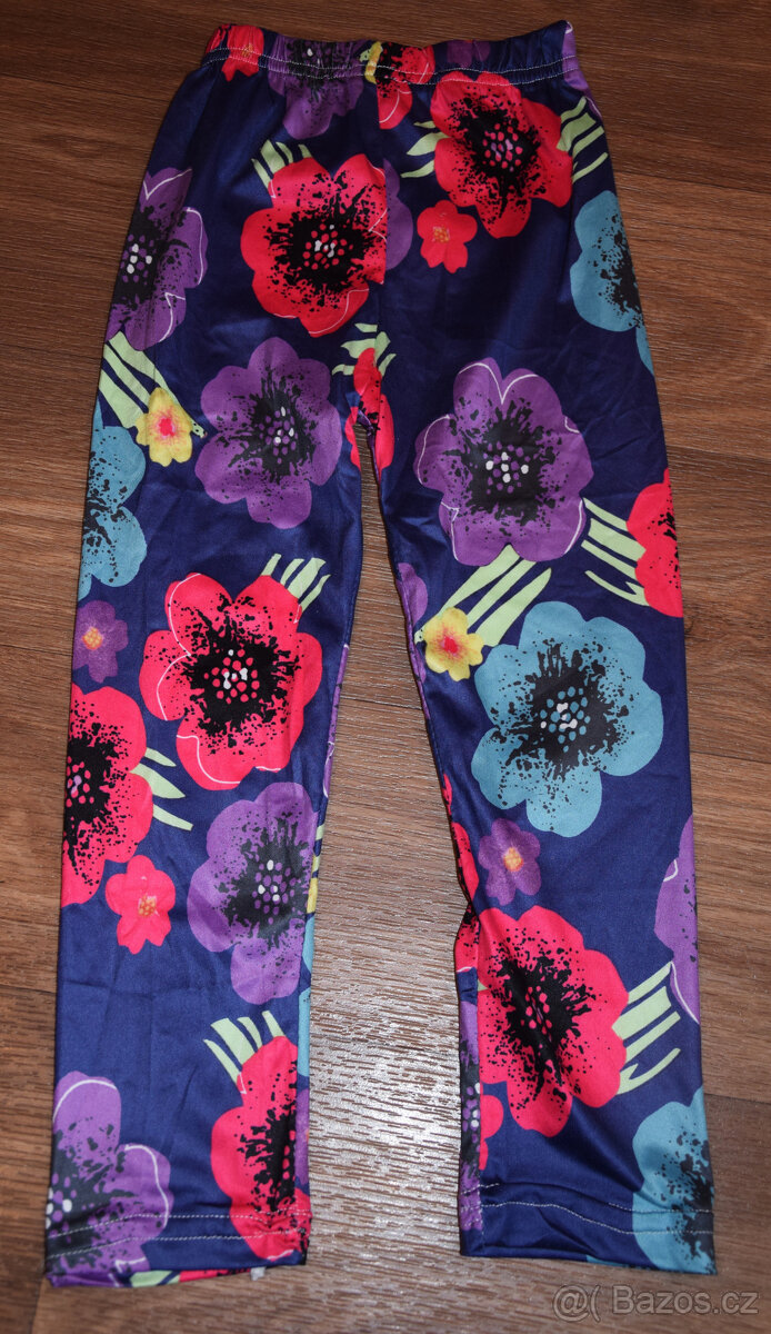 3x Dívčí legíny vel. 98/104 - 4