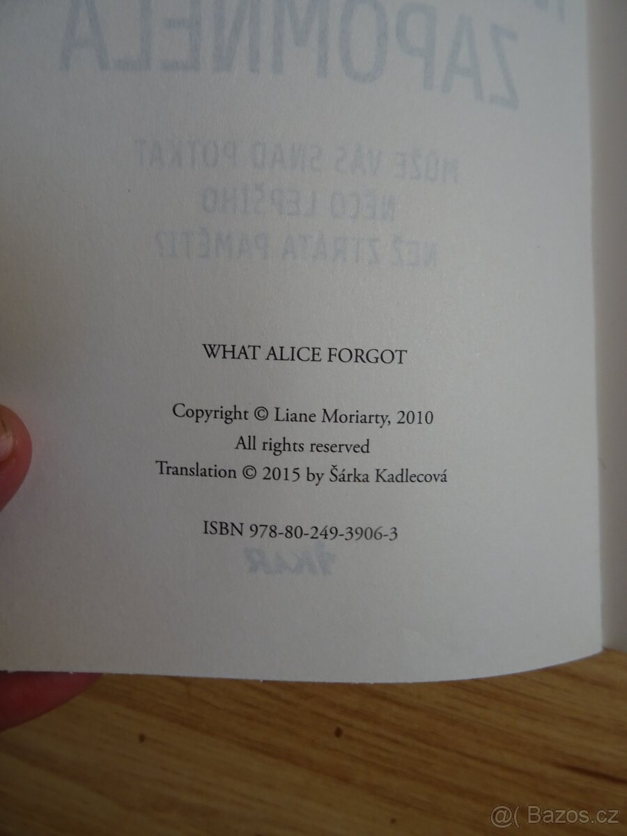 kniha Na co Alice zapomněla - Moriarty - 4