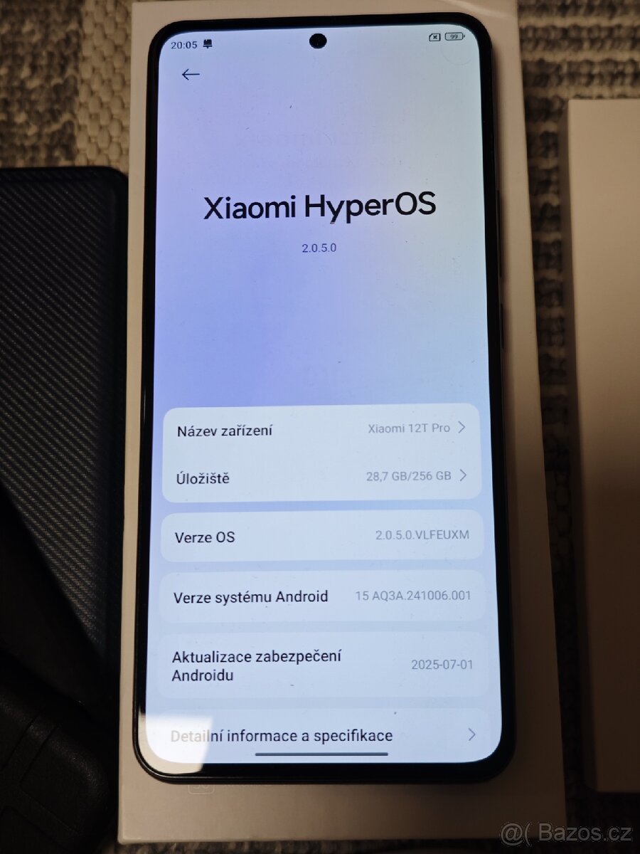 Prodám Xiaomi 12T Pro 8/256GB Black - 4