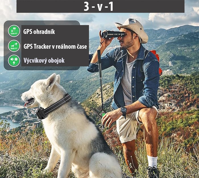 3v1: Výcvikový obojek, GPS neviditelný plot a GPS tracker - 4