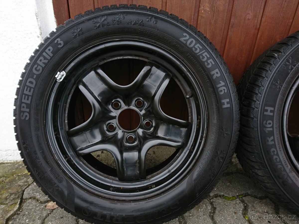 Renault Megane 3,4 16" Originální 205/55/16 zimní alu Kola - 4