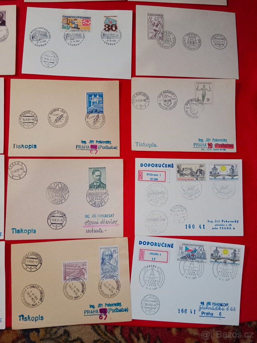 Známky, razítka atd. cca 1 000 ks - 4