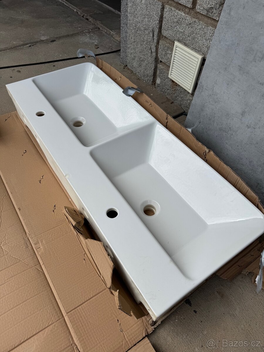 Dvoj umyvadlo Keramické Myjoys Victory 120 Dřevojas - 4