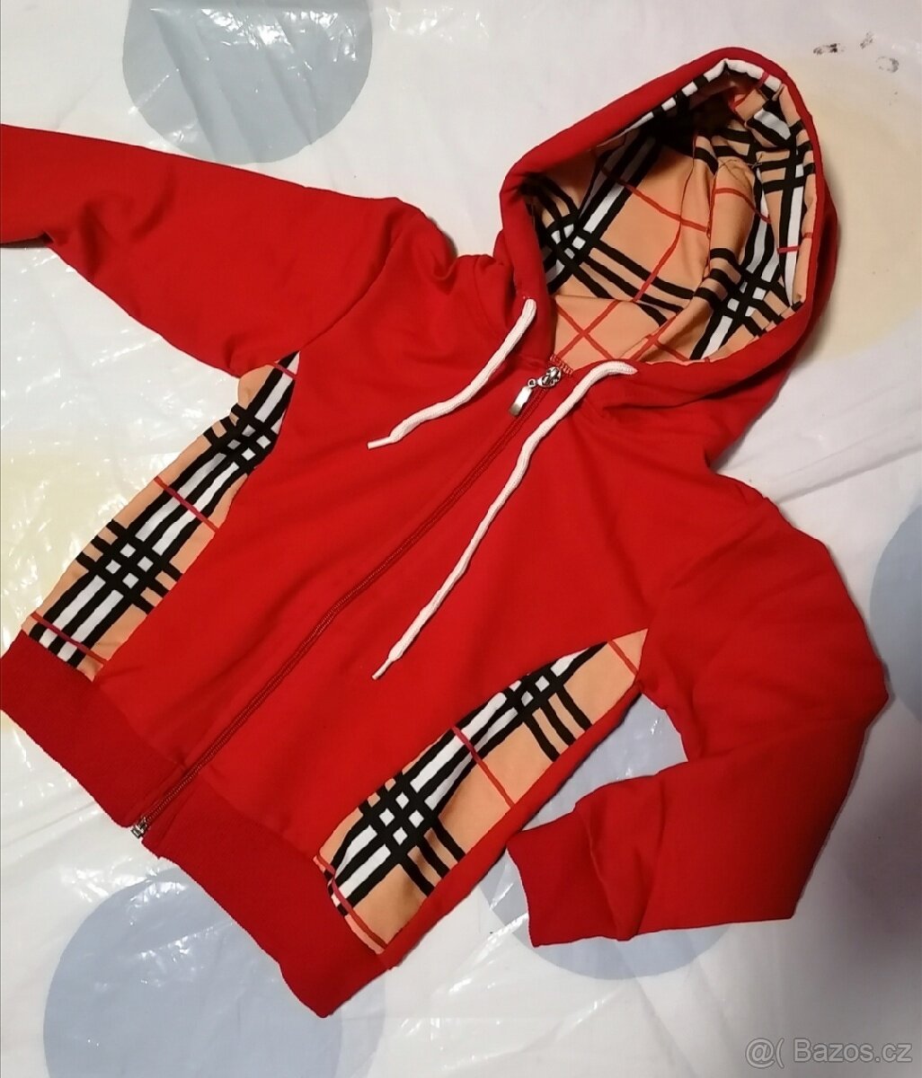 Dětská mikina na zip, s kapucí - 4