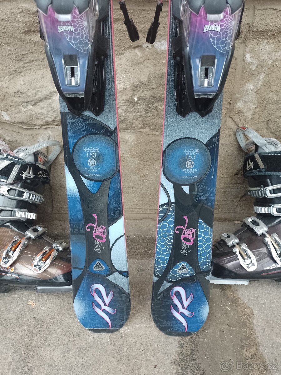Dámské lyže K2 SUPER ONE ROCKER 153cm - 4