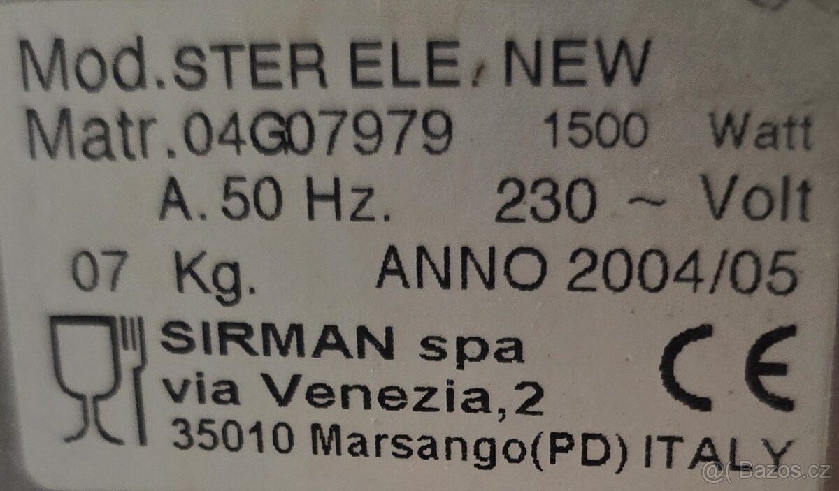 Sterilizátor nožů – elektrický zn. SIRMAN - gastro č.47 - 4