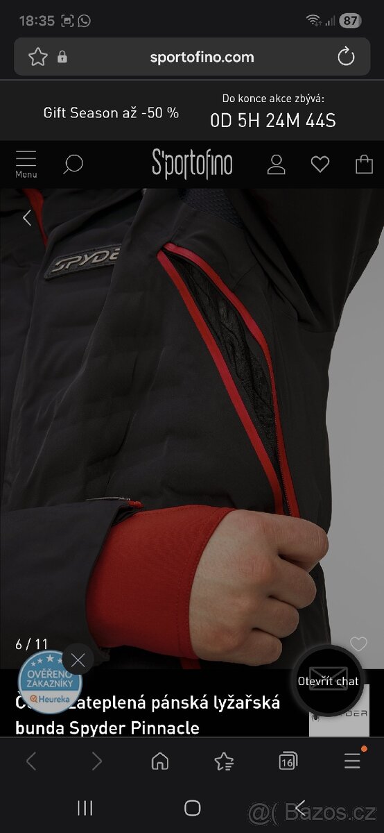 NOVÁ lyžařská bunda SPYDER PINNACLE a kalhoty SPYDER BORMIO - 4