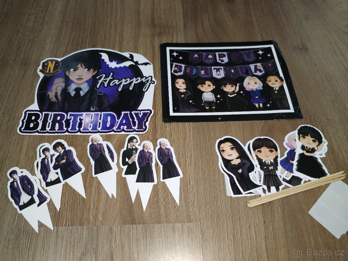 Wednesday výzdoba narozeninová - 4