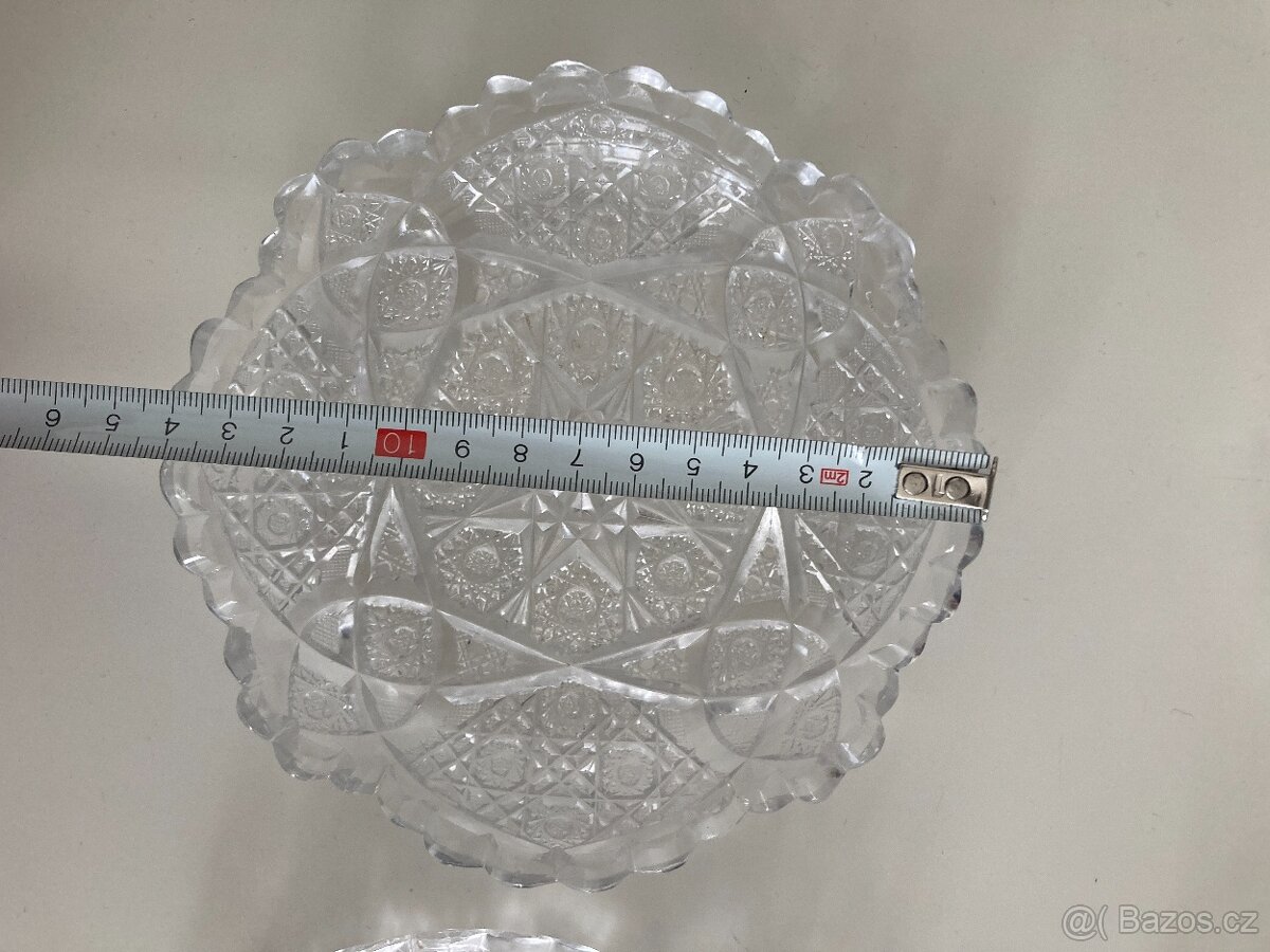 Broušené desertní misky 6 + 2 - 4