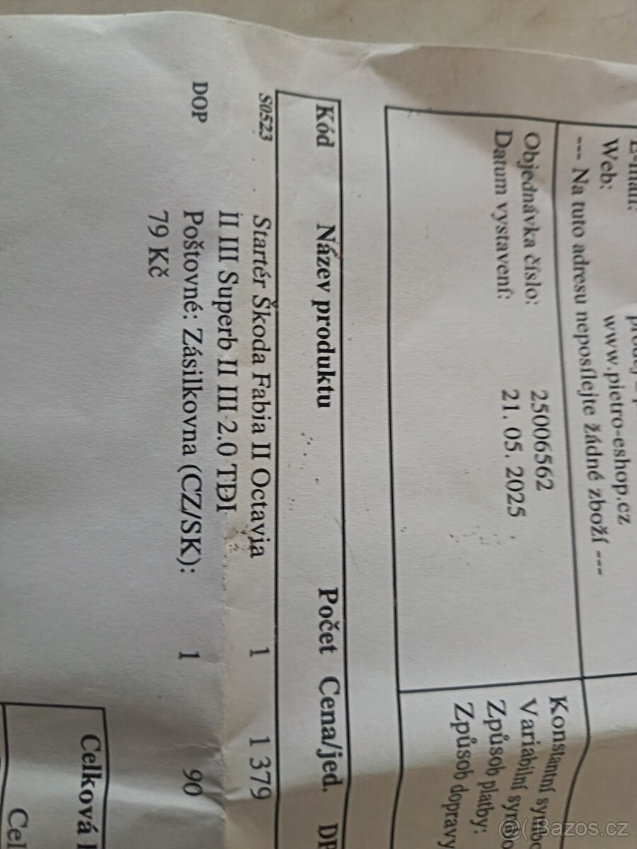 Starter octavia 2 - 4