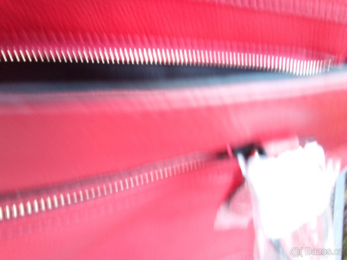 ČERVENÁ KOŽENÁ KABELKA DO RUKY - 4