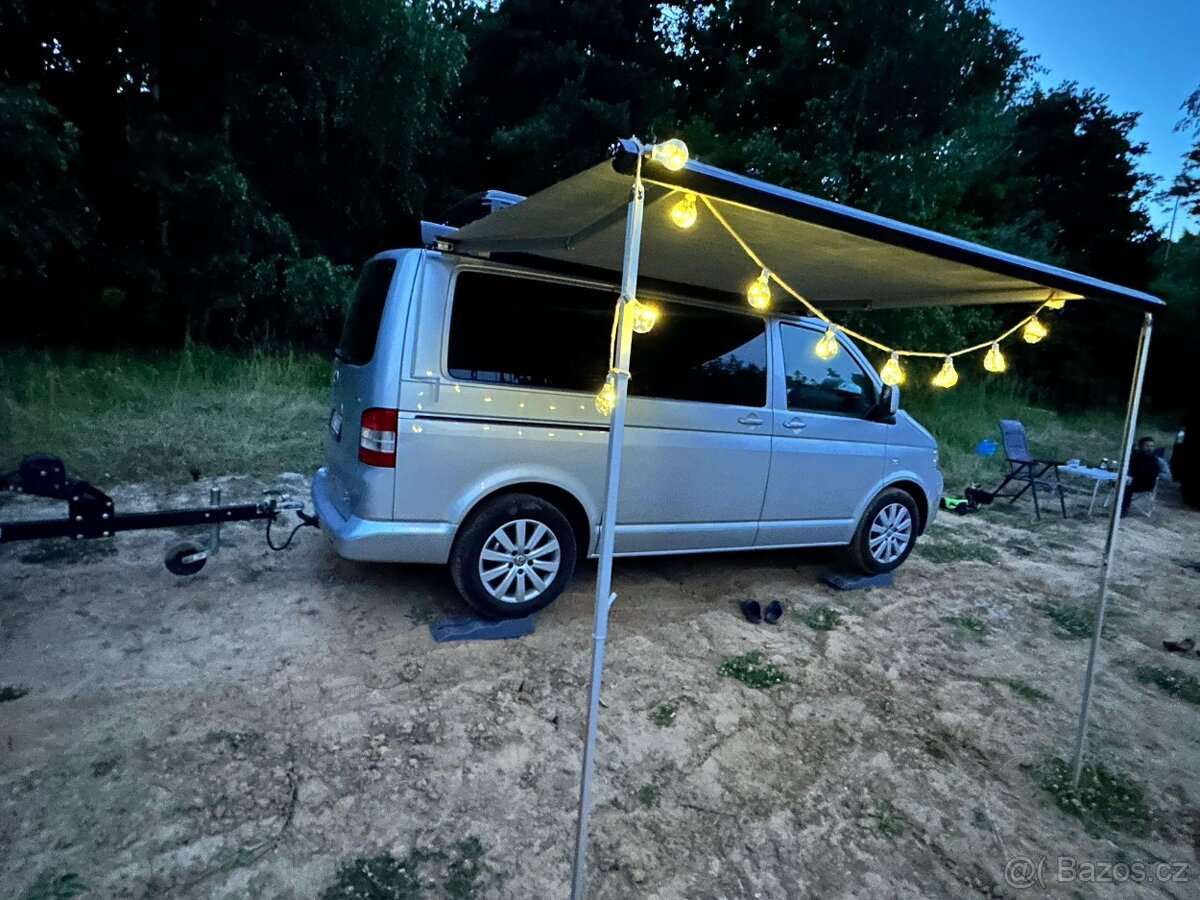VW Multivan T5 1.9 TDI 75kW + střešní stan + markýza, servis - 4