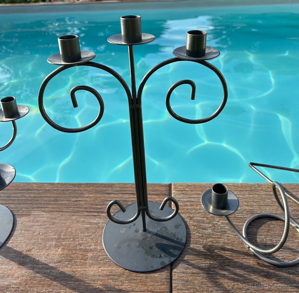 Sada 4 kovovych svicnu - 4