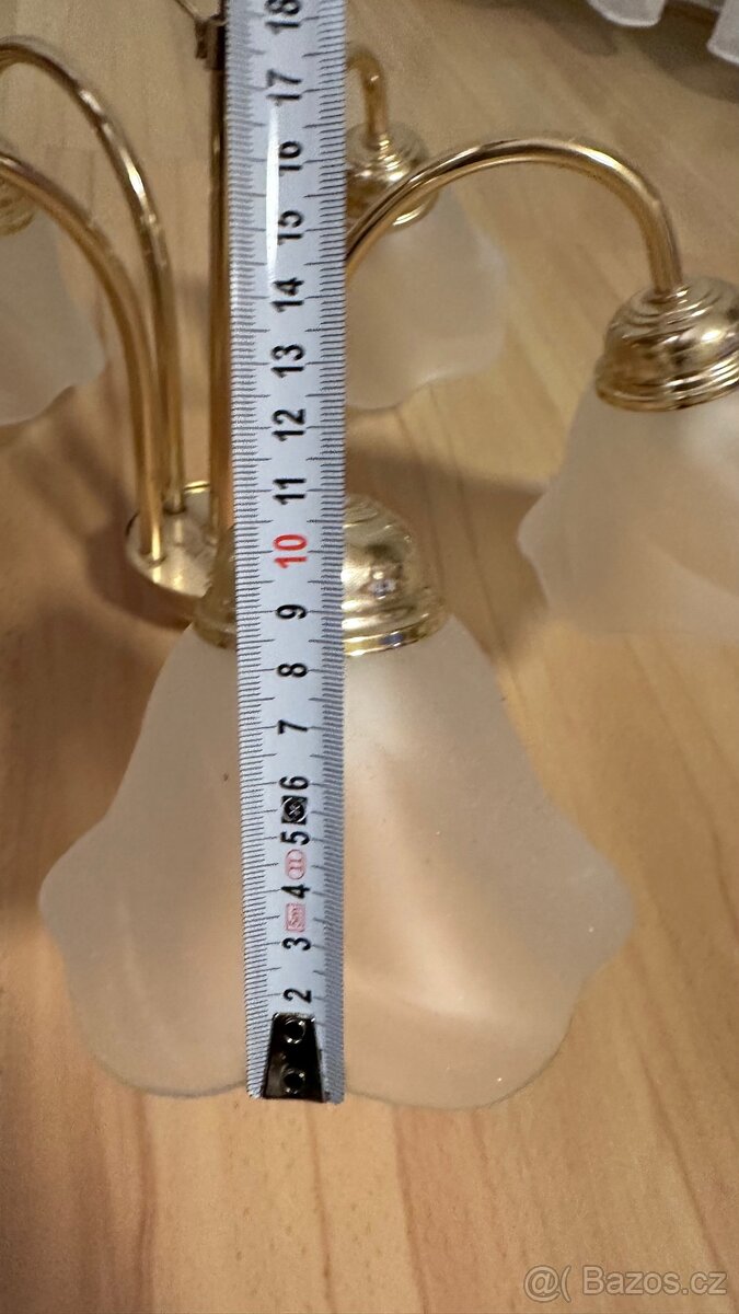 Lustr zlaty 5 ramen - 4