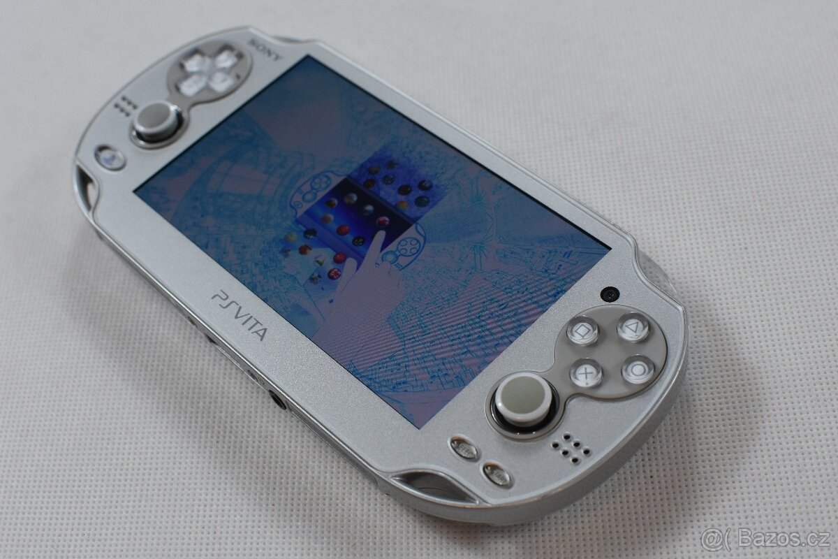 Sony PlayStation Vita Ice Silver Rare PCH-1000 OLED - 4