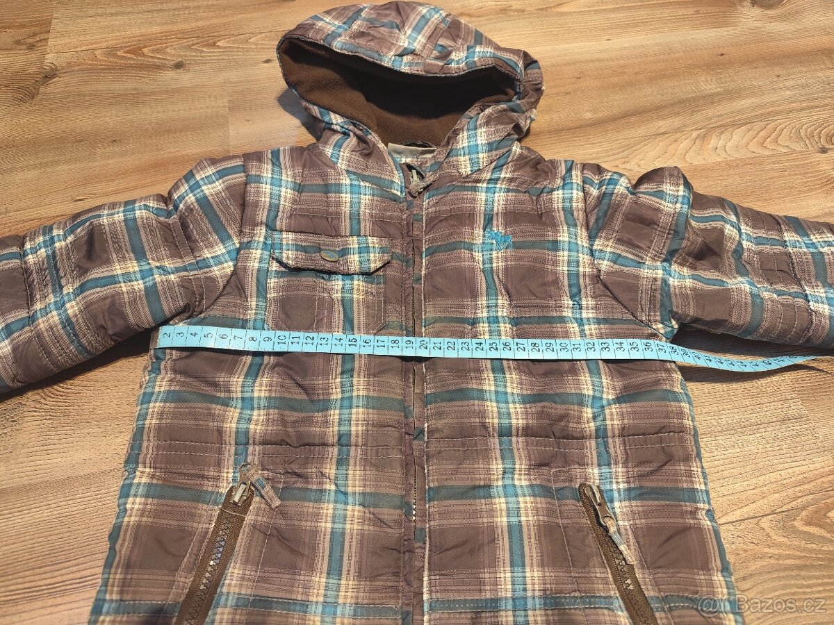 Teplá zimní bunda 104 hnědá - 4