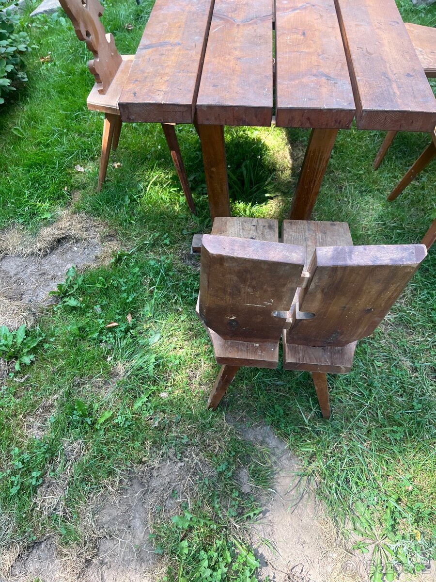 Židle + stůl - 4