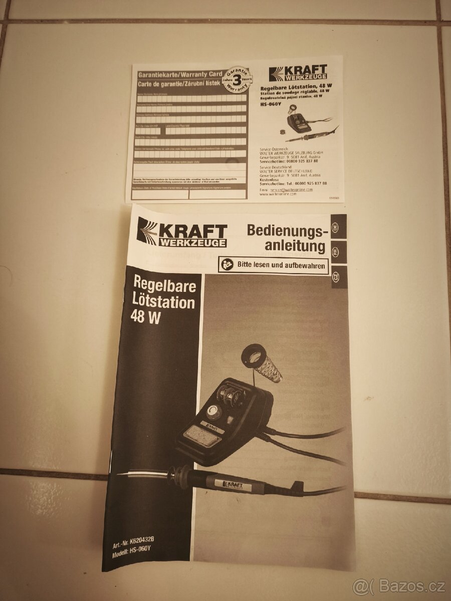 Pájecí stanice Kraft Werkzeuge (TÜW certifikace) zánovní - 4