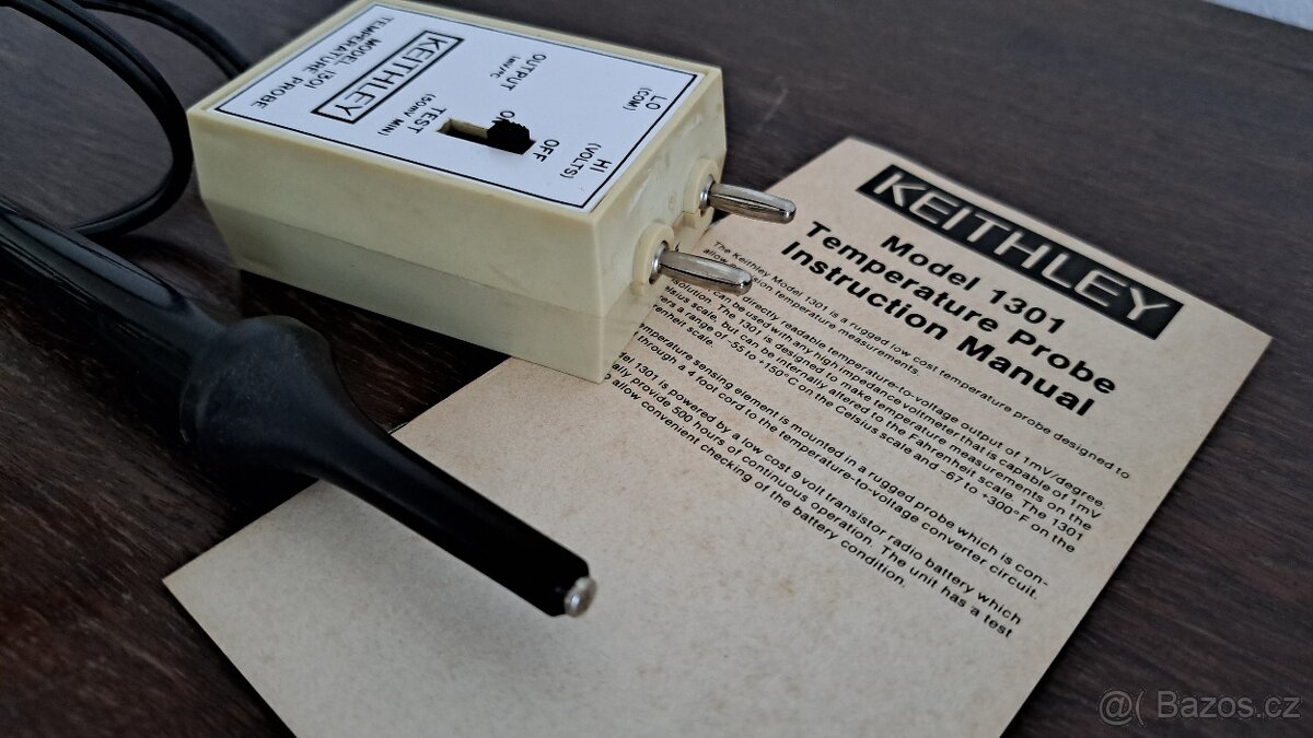 Keithley 1301 kontaktní teplotní sonda + adaptér - 4