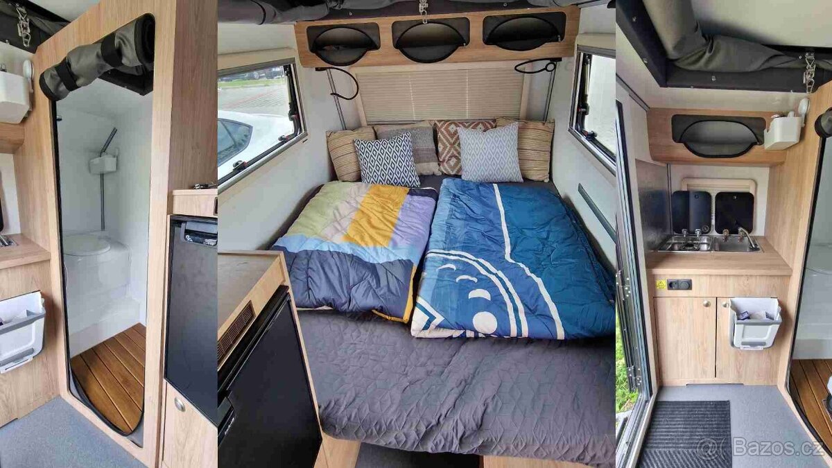 Pronájem karavanu - 750kg skupina B - WC, sprcha , kuchyň - 4