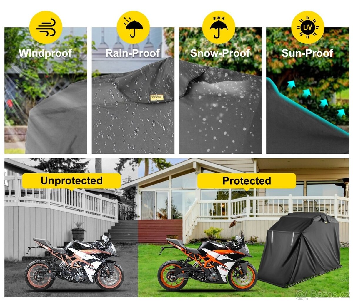 Přístřešek na motorku/skútr - 4