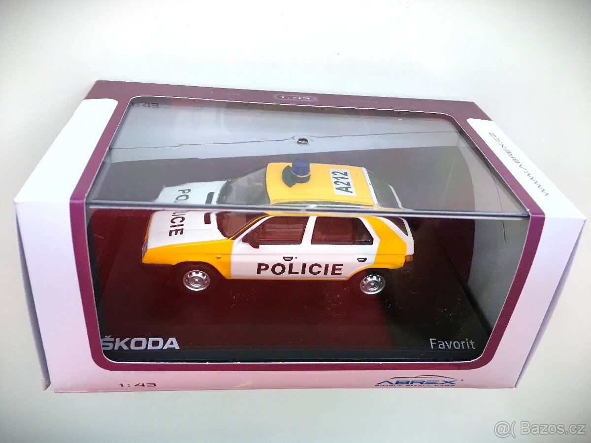 Model ŠKODA FAVORIT "POLICIE" Abrex 1/43 - 4