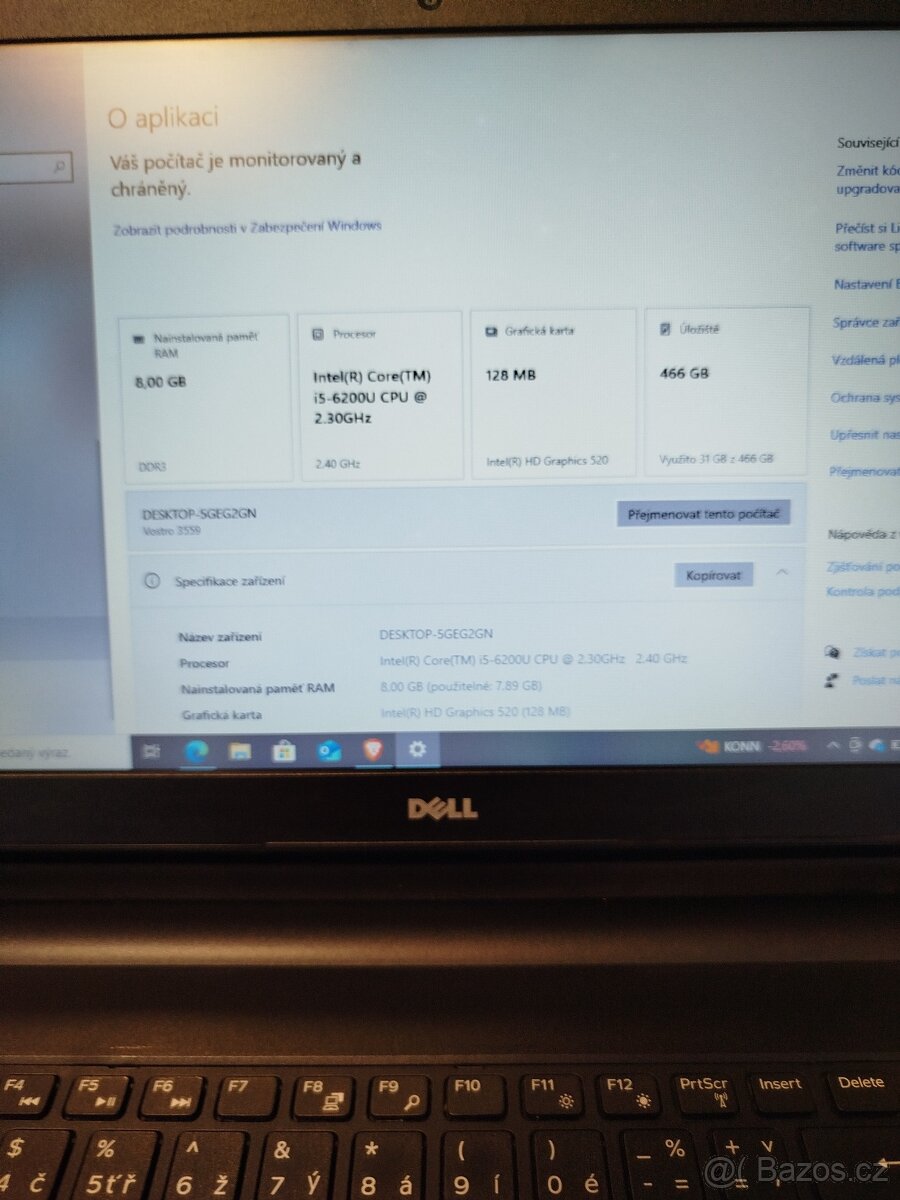 Notebook DELL Vostro 3559.Intel Core i5 - 4