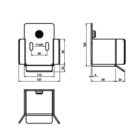 Prodám spodní dorazy M – pro samonosné brány (5 ks, výhodně) - 4