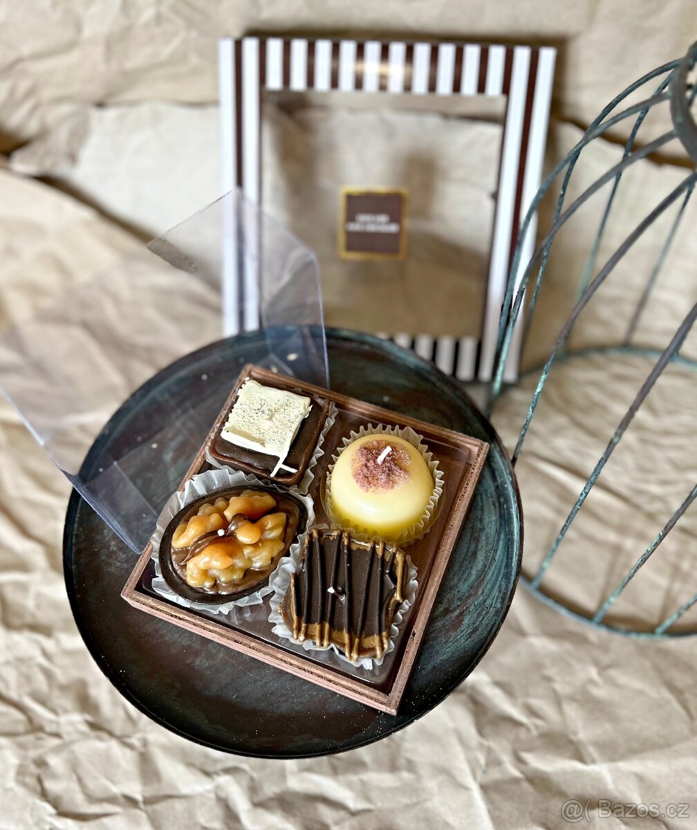 Dárková sada Svíčky Čokoládové Cupcakes (Dortíky) - 4