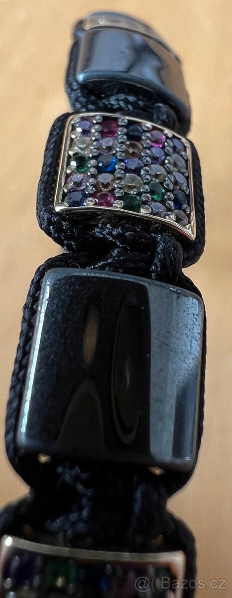 Zlaty naramek kombinovany - 4