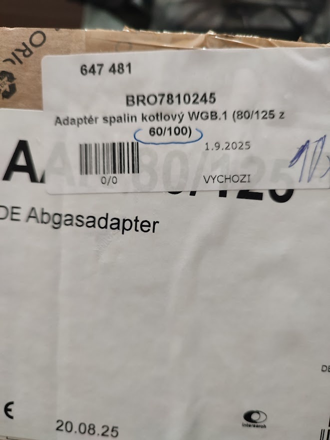 Adapter spalin kotlový WGB.1 (60/100)- kotel Brotje - 4