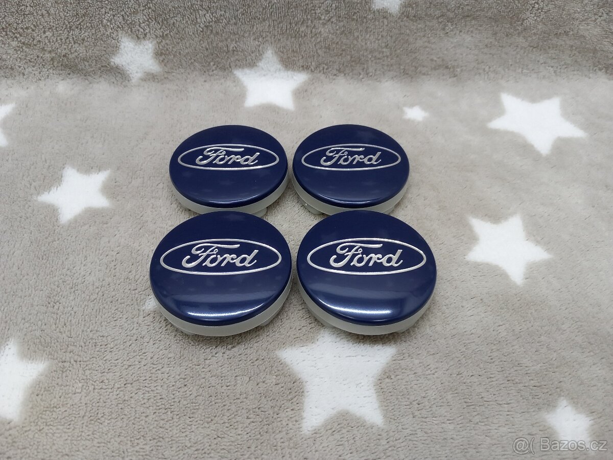 Středové krytky Ford, 54x52mm Modré - 4