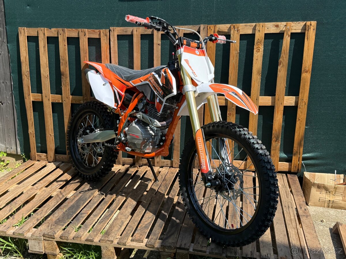 PITBIKE PITROCK 250ccm4T 21”/18” ORANŽOVÁ C111