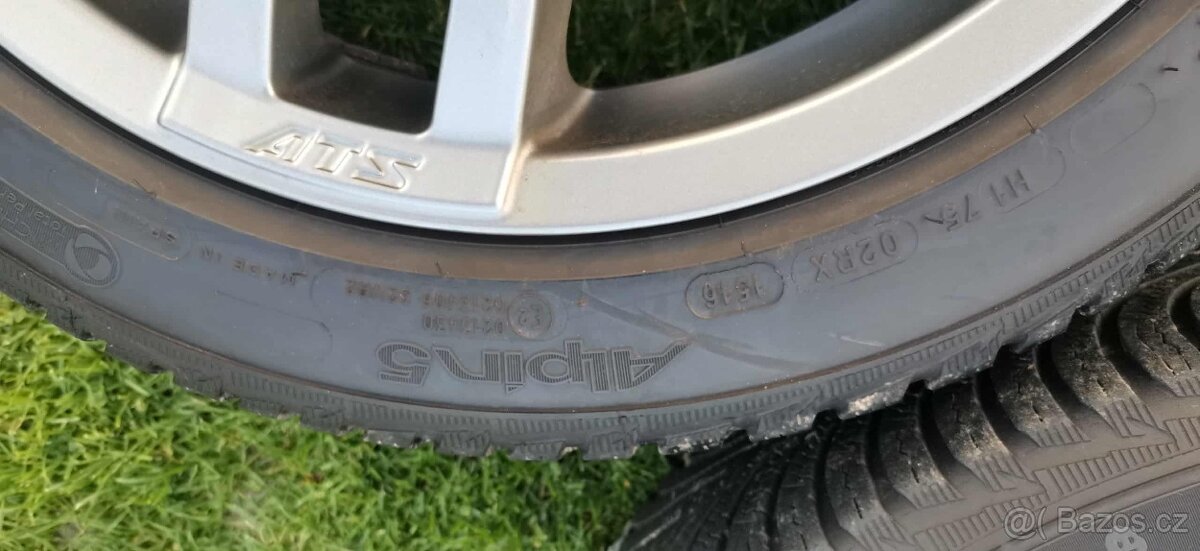 Alu kola 7.5x17 ET35 5x100- zimní 205/50 r17 - 4