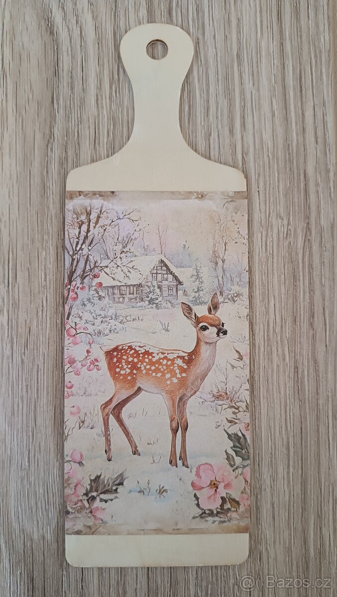 Dekorační prkénka jeleni - 4