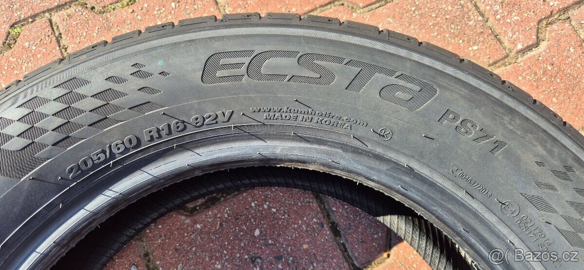 205/60r16 Kumho Ecsta PS71 - letní zánovní 205/60/16 - 4