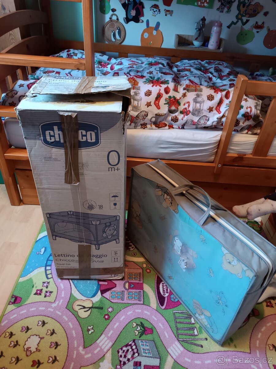 Dětská cestovní postýlka s matrací - 4