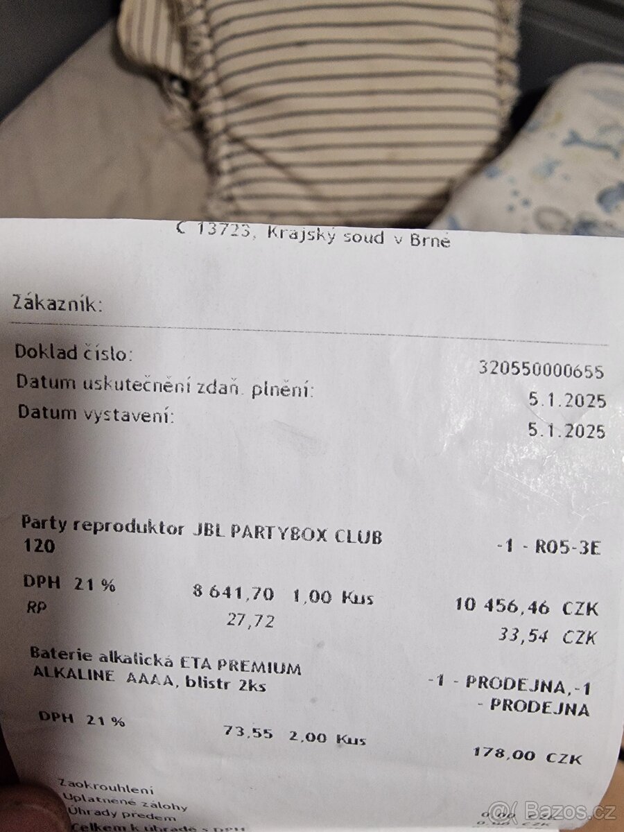 JBL partybox 120 záruka - 4