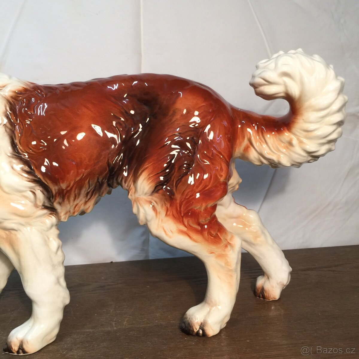 Velká porcelánová socha Bernardýn Goebel - 4