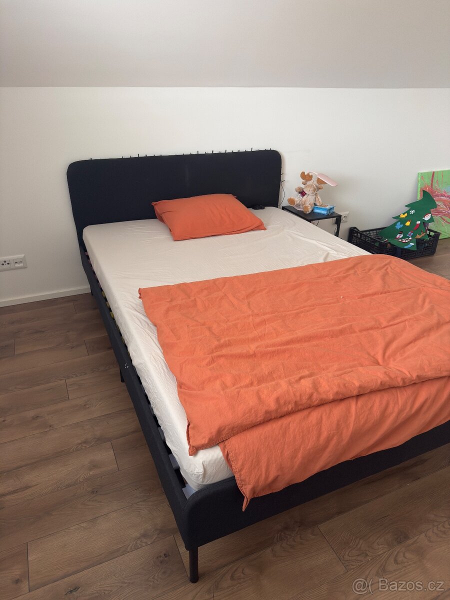2x postel s matrací a roštem Ikea 140x200 - STÁLE AKTUÁLNÍ - 4